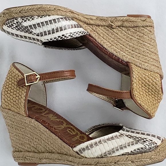 Sam Edelman Shoes - Sam Edleman Harmony Snakeskin Espadrille Wedge - 5